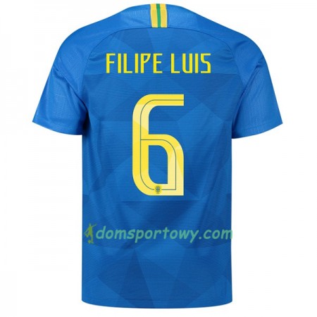 Koszulka Brazylia Filipe Luis 6 Wyjazdowe Koszulki Piłkarskie Mistrzostwa Świata 2018